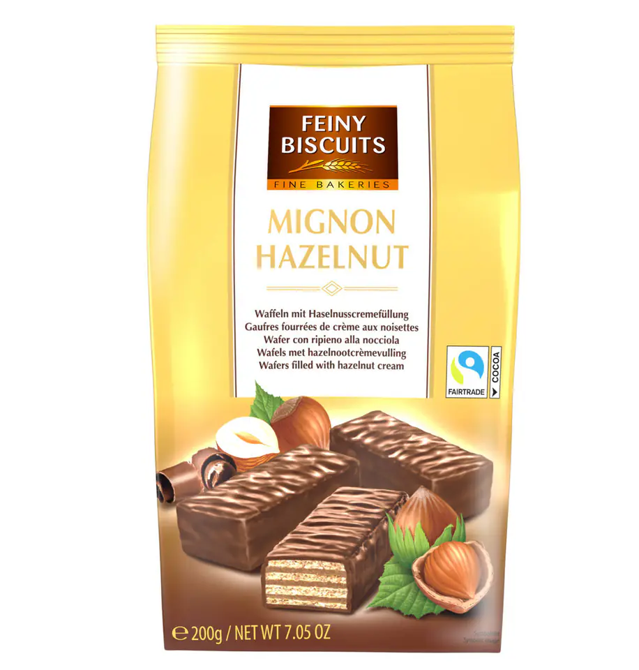 ⁨Feiny Biscuits Wafers In Chocolate 200 g⁩ at Wasserman.eu