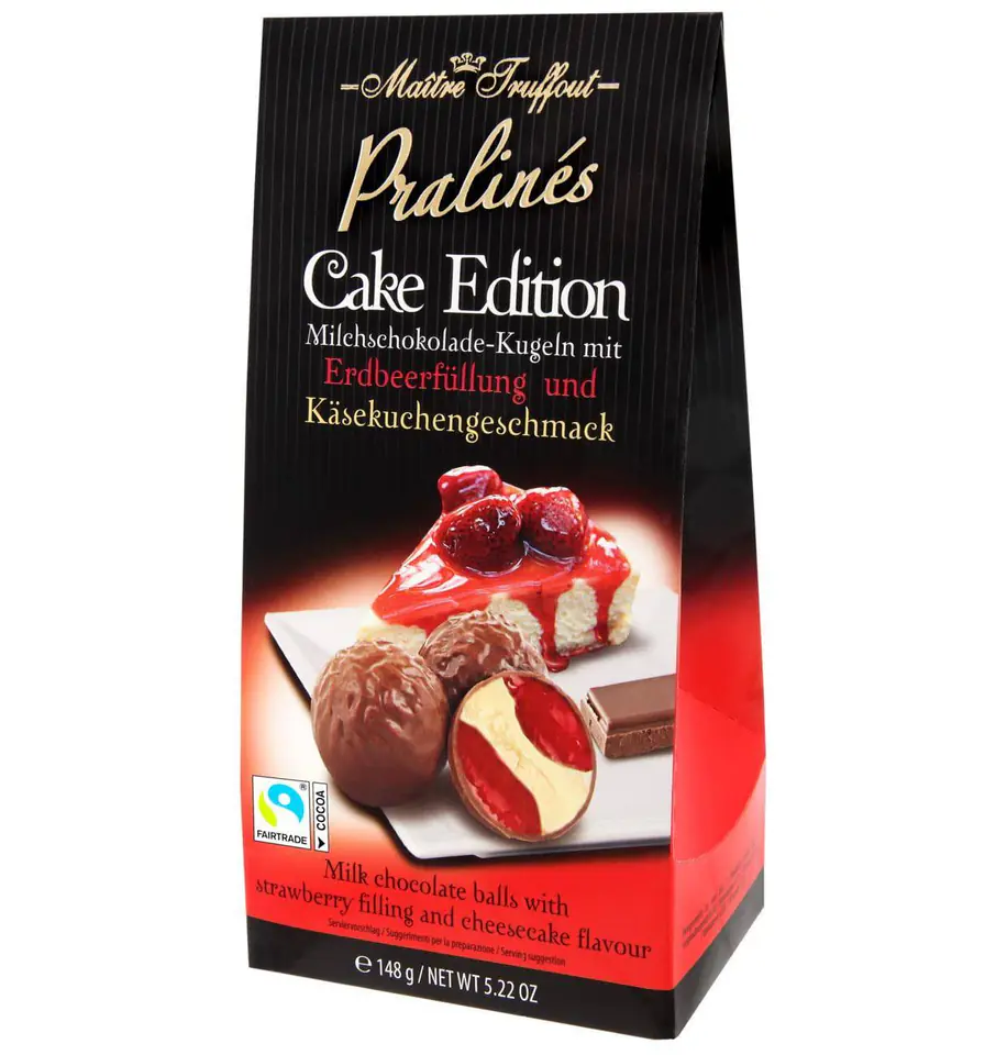 ⁨MaitreTruffout Pralinen Cake Edition Cheesecake-Strawberry Pralines 148 g⁩ at Wasserman.eu