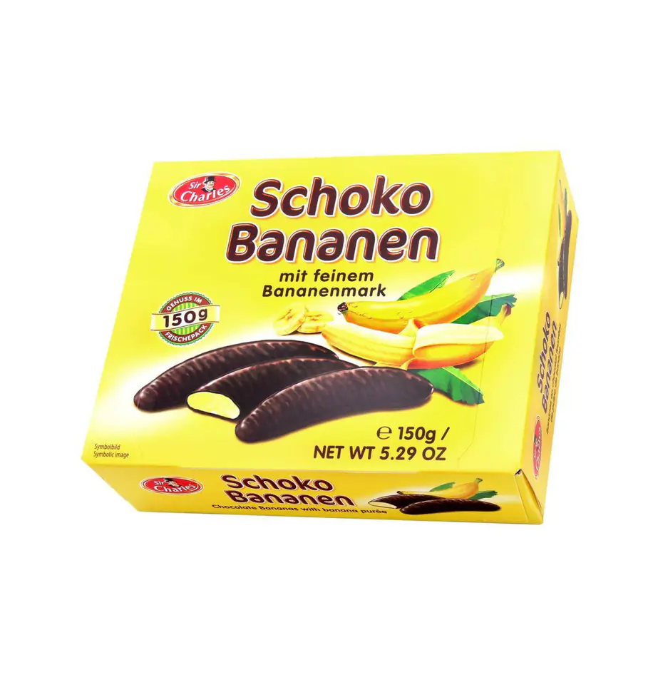 ⁨SirCharles Schokobananen Banana Foams 150 g⁩ at Wasserman.eu