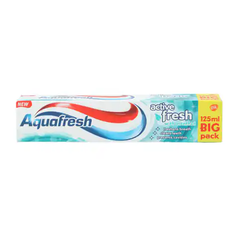 ⁨Aquafresh Active Fresh With Menthol  Pasta do Zębów 125 ml⁩ w sklepie Wasserman.eu