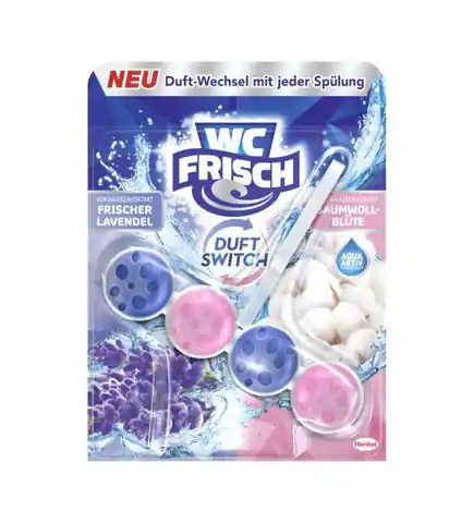 ⁨WC-Frisch Lavendel&Baumwoll Blute Zawieszka WC 50 g⁩ w sklepie Wasserman.eu