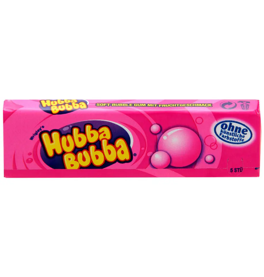 ⁨Hubba Bubba Fancy Fruit Guma do Żucia 35 g (5x7g)⁩ w sklepie Wasserman.eu