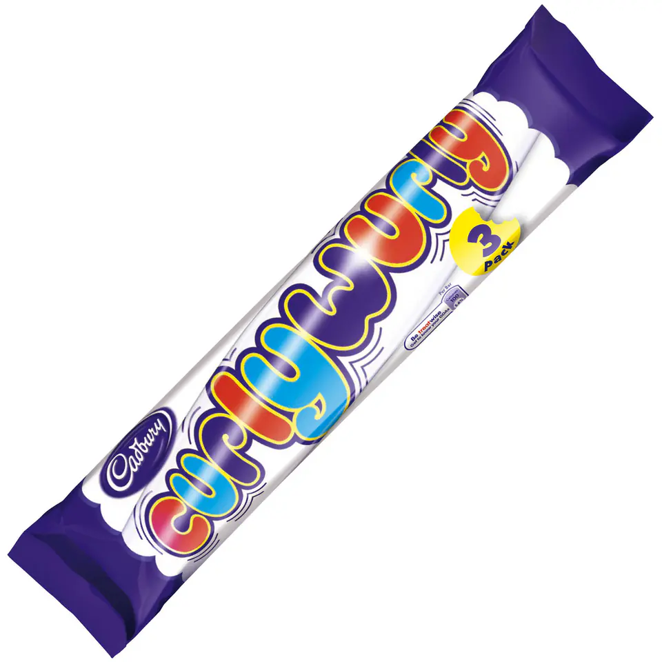 ⁨Cadbury Curlywurly Czekolada z Karmelem 3 pack.⁩ w sklepie Wasserman.eu