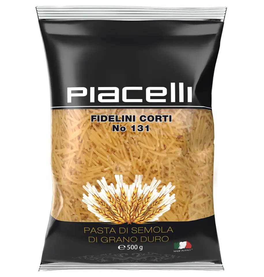 ⁨Piacelli Fidelini Corti nr 131 Makaron z Semoliny 500 g⁩ w sklepie Wasserman.eu