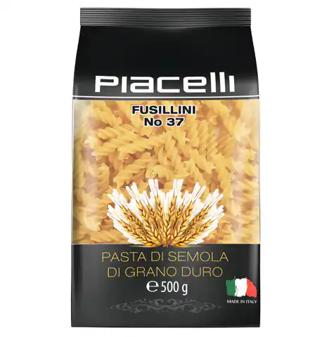 ⁨Piacelli Fusillini Semolina pasta 500 g⁩ at Wasserman.eu