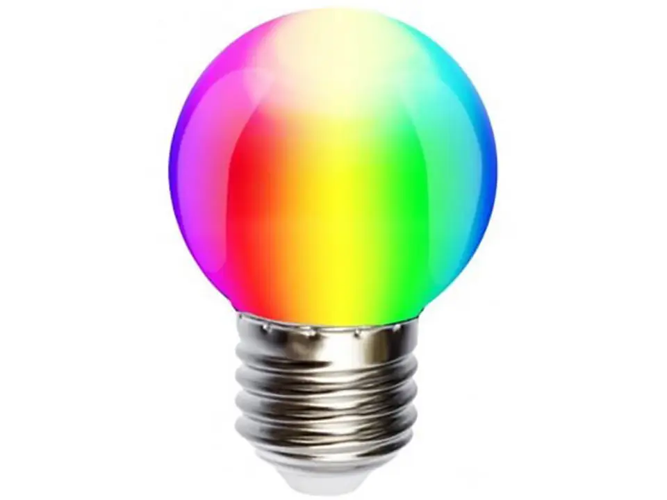 ⁨Żarówka do girland E27 1W RGB multicolor WOJ13105⁩ w sklepie Wasserman.eu