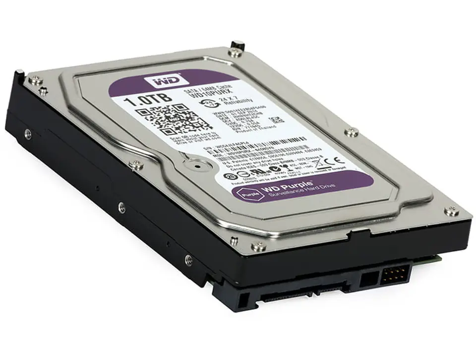 ⁨WD Purple 1TB WD10PURZ Monitoring continuous disk⁩ at Wasserman.eu