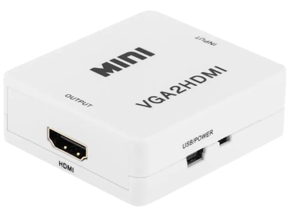 ⁨Konwerter sygnału VGA - HDMI Cabletech KOM0846⁩ w sklepie Wasserman.eu