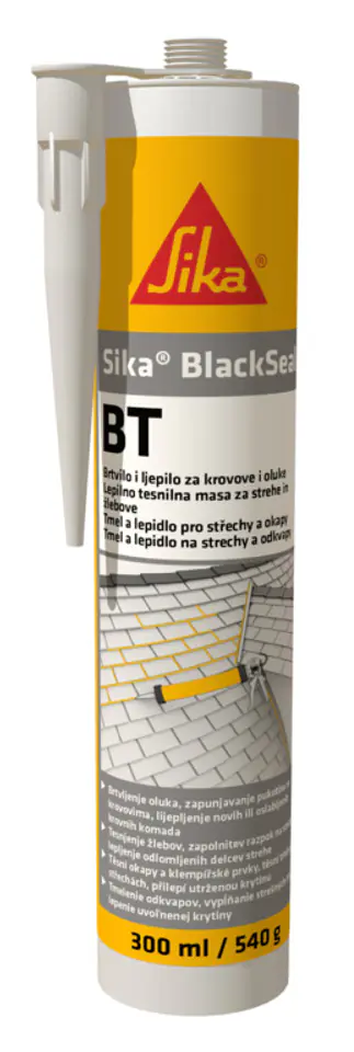 ⁨SIKA BLACKSEAL-BT BITUMICZNY USZCZELNIACZ DEKARSKI 300ML⁩ w sklepie Wasserman.eu