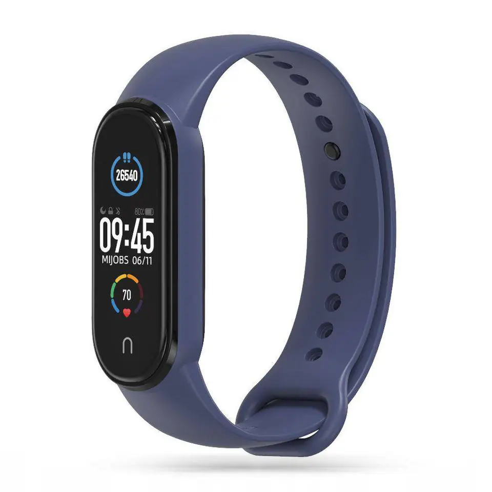 ⁨Pasek do XIAOMI MI BAND 3 / 4 / 5 / 6 / 6 NFC / 7 Tech-Protect IconBand granatowe⁩ w sklepie Wasserman.eu