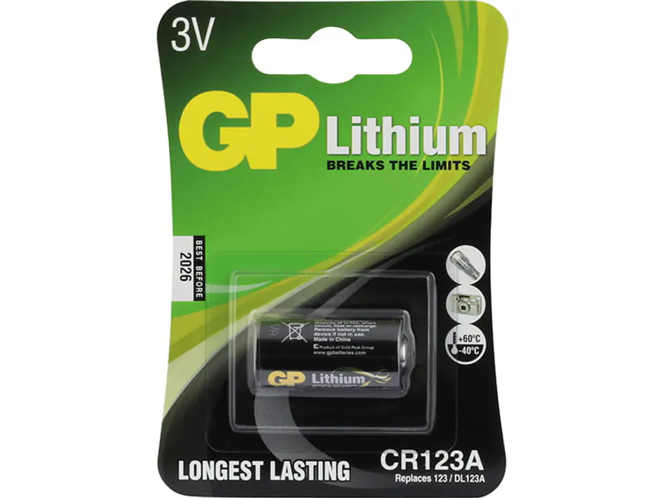 ⁨Bateria litowa 3V CR123A GP Lithium⁩ w sklepie Wasserman.eu