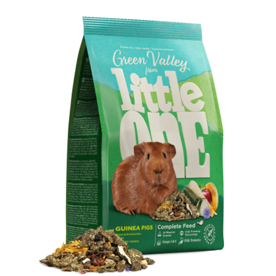 ⁨LITTLE ONE GREEN VALLEY Guinea Pig Food ZD 750g [31120]⁩ at Wasserman.eu