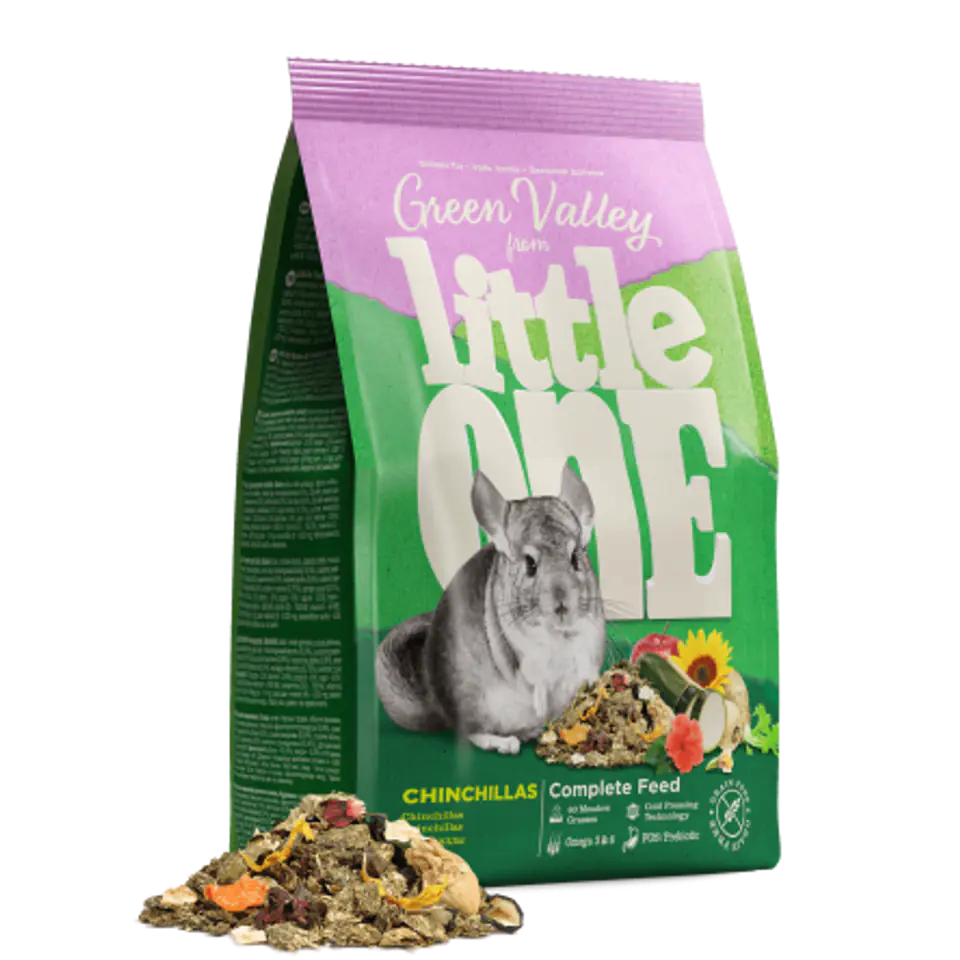 ⁨LITTLE ONE GREEN VALLEY Food for chinchillas ZD 750g [31130]⁩ at Wasserman.eu