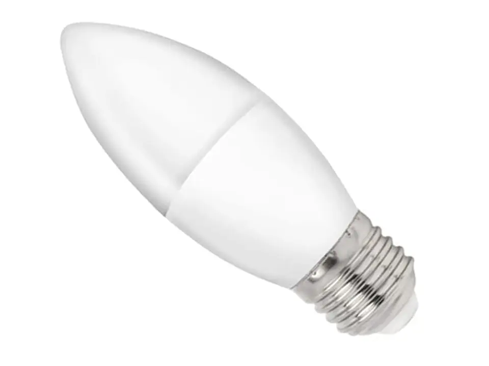 ⁨Żarówka Świeczka LED 4W E-27 WOJ13036 barwa ciepła⁩ w sklepie Wasserman.eu