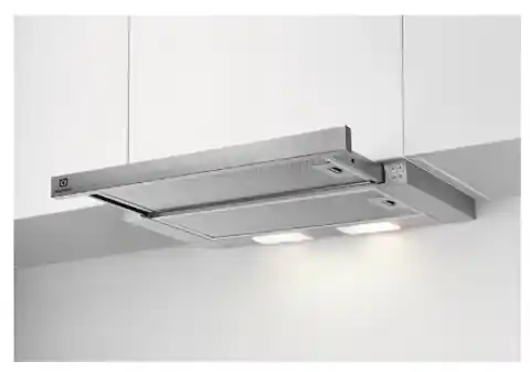 ⁨Electrolux LFP326S cooker hood Semi built-in (pull out) Grey 410 m³/h C⁩ at Wasserman.eu