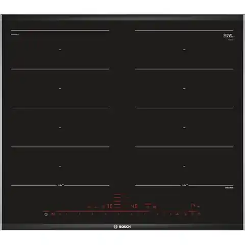 ⁨Bosch PXX675DC1E hob Black,Stainless steel Built-in Zone induction hob 4 zone(s)⁩ at Wasserman.eu