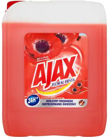 ⁨AJAX Płyn uniwersalny do mycia Floral Czerwony 5L⁩ w sklepie Wasserman.eu