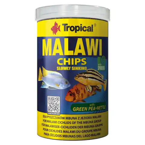 ⁨TROPICAL Malawi Chips - Futter für Aquarienfische - 1000 ml/520 g⁩ im Wasserman.eu