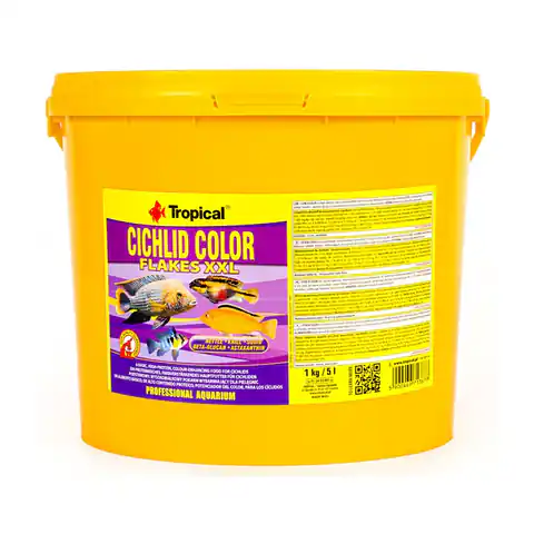 ⁨TROPICAL Cichlid Color XXL - Futter für Aquarienfische - 5 l/1 kg⁩ im Wasserman.eu