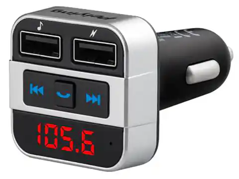 ⁨Transmiter FM z bluetooth i USB + ładowarka URZ0468⁩ w sklepie Wasserman.eu