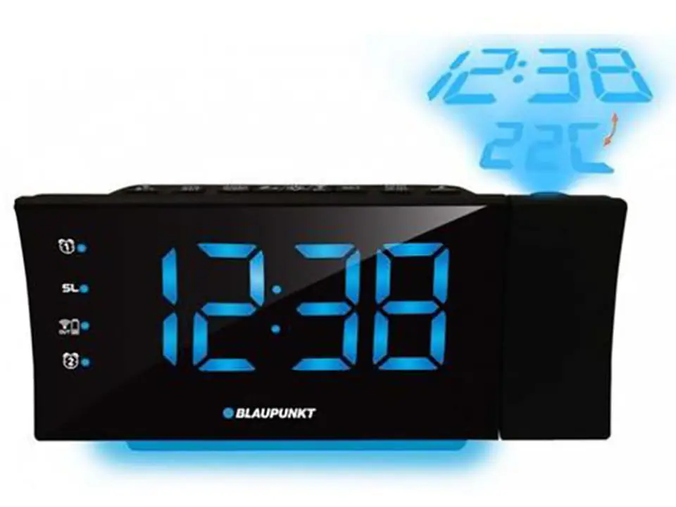 ⁨Radiobudzik z ładowarką USB Blaupunkt CRP81⁩ w sklepie Wasserman.eu