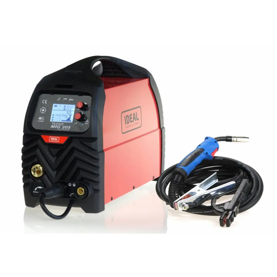 ⁨SEMI-AUTOMATIC WELDING MACHINE TECNOMIG 205 LCD MIG/TIG/MMA SYNERGIC⁩ at Wasserman.eu