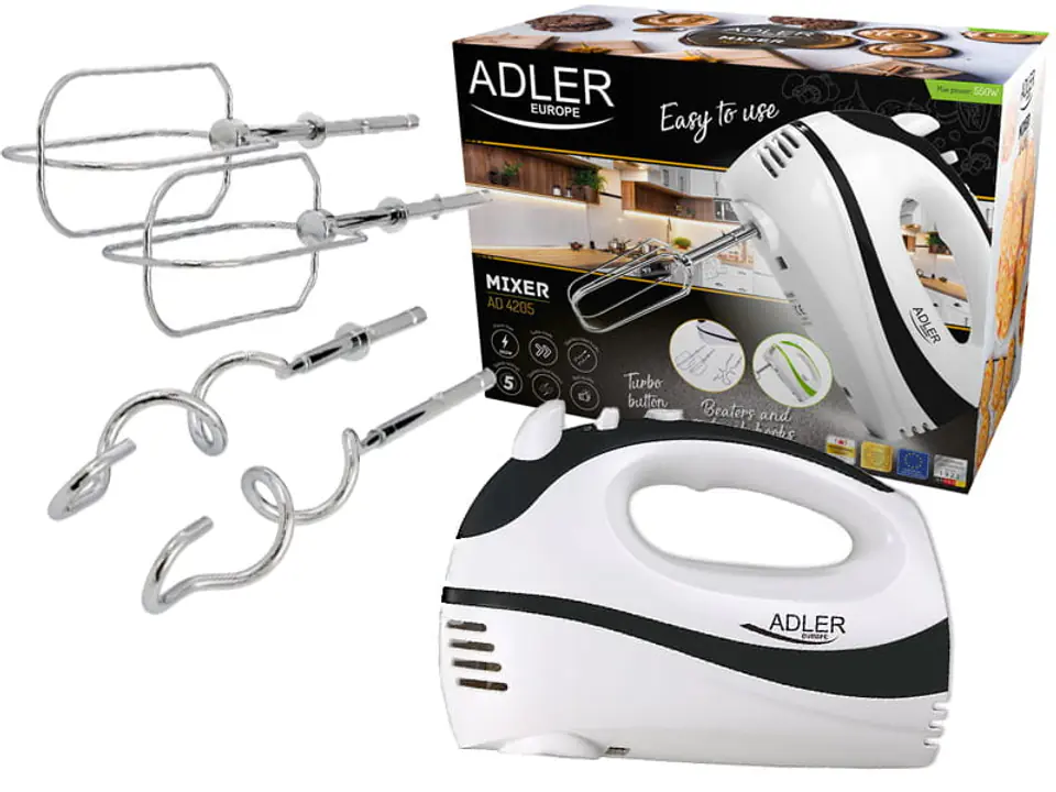 Kitchen mixer two sets of stirrers Turbo function AD 4205 b at Wasserman.eu