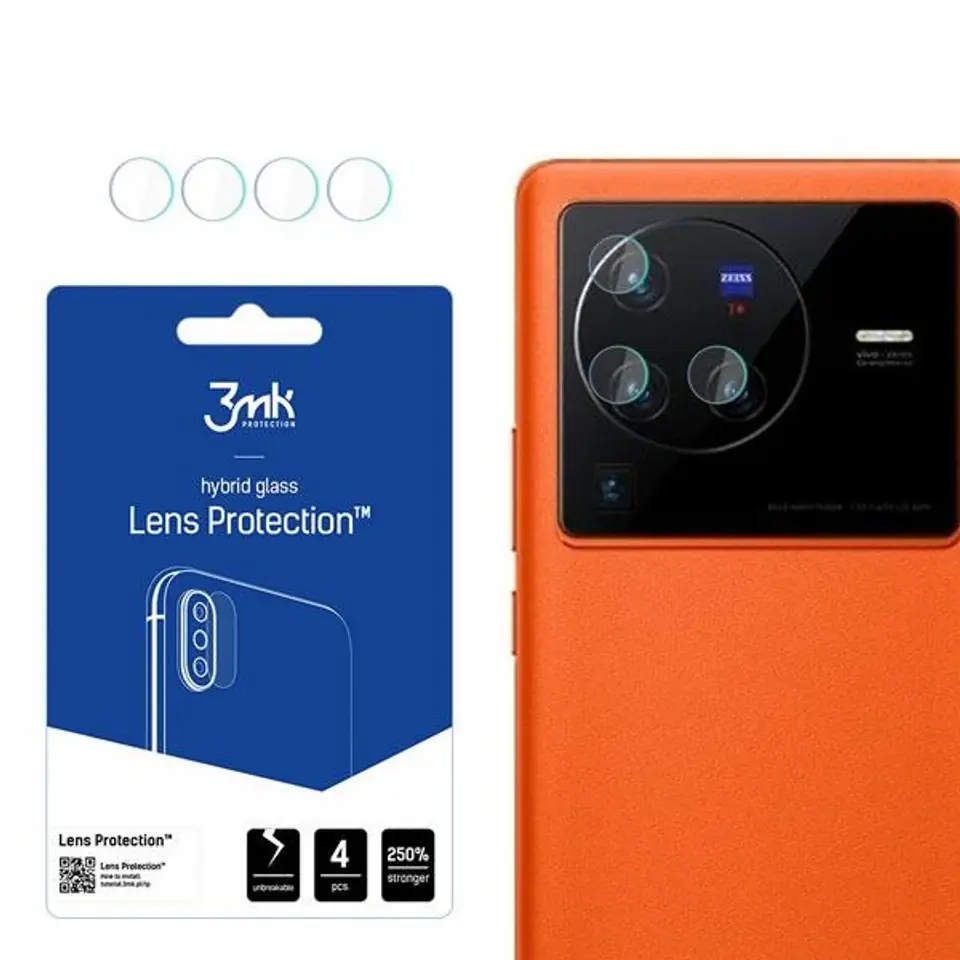 ⁨3MK Lens Protect Vivo X80 Pro Ochrona na obiektyw aparatu 4szt⁩ w sklepie Wasserman.eu