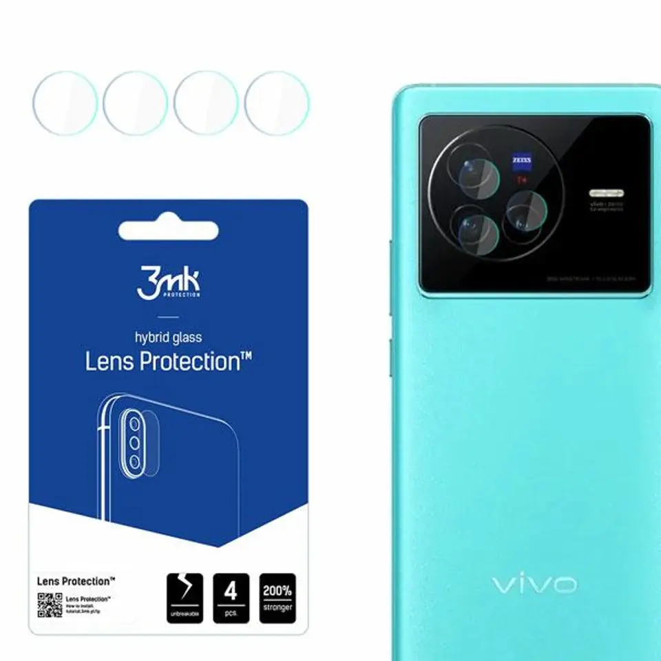 ⁨3MK Lens Protect Vivo X80 Camera Lens Protection 4pcs⁩ at Wasserman.eu