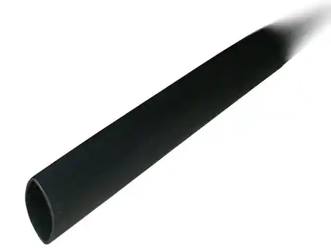 ⁨Rurka termokurczliwa (8 mm, 100 cm, czarny)⁩ w sklepie Wasserman.eu