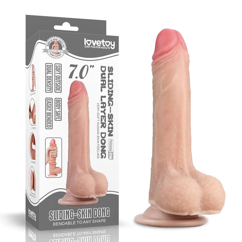 ⁨Dildo with suction cup 17.5 cm Lovetoy⁩ at Wasserman.eu