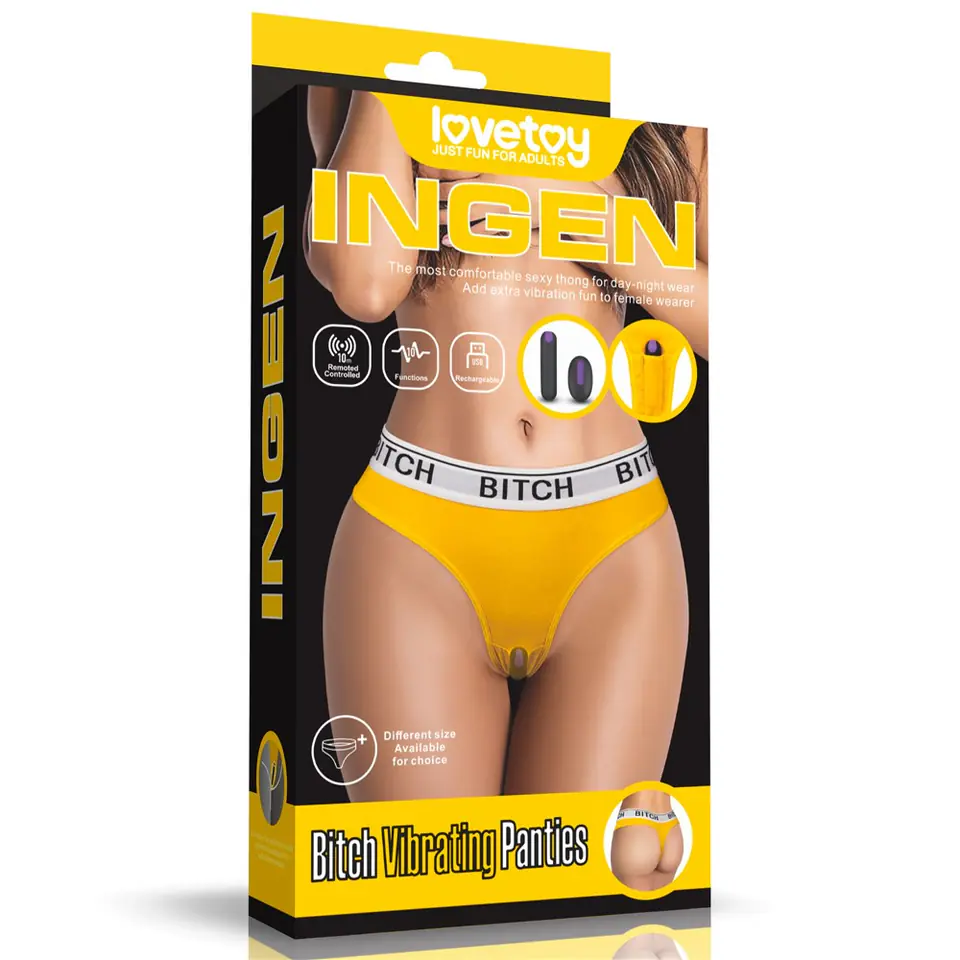 ⁨BITCH VIBRATING PANTIES (34~38 inch waist)⁩ at Wasserman.eu