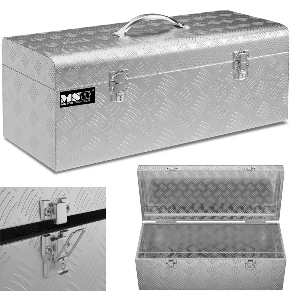 ⁨Workshop tool box aluminum trunk 31 l 58 x 25.5 x 25.5 cm⁩ at Wasserman.eu