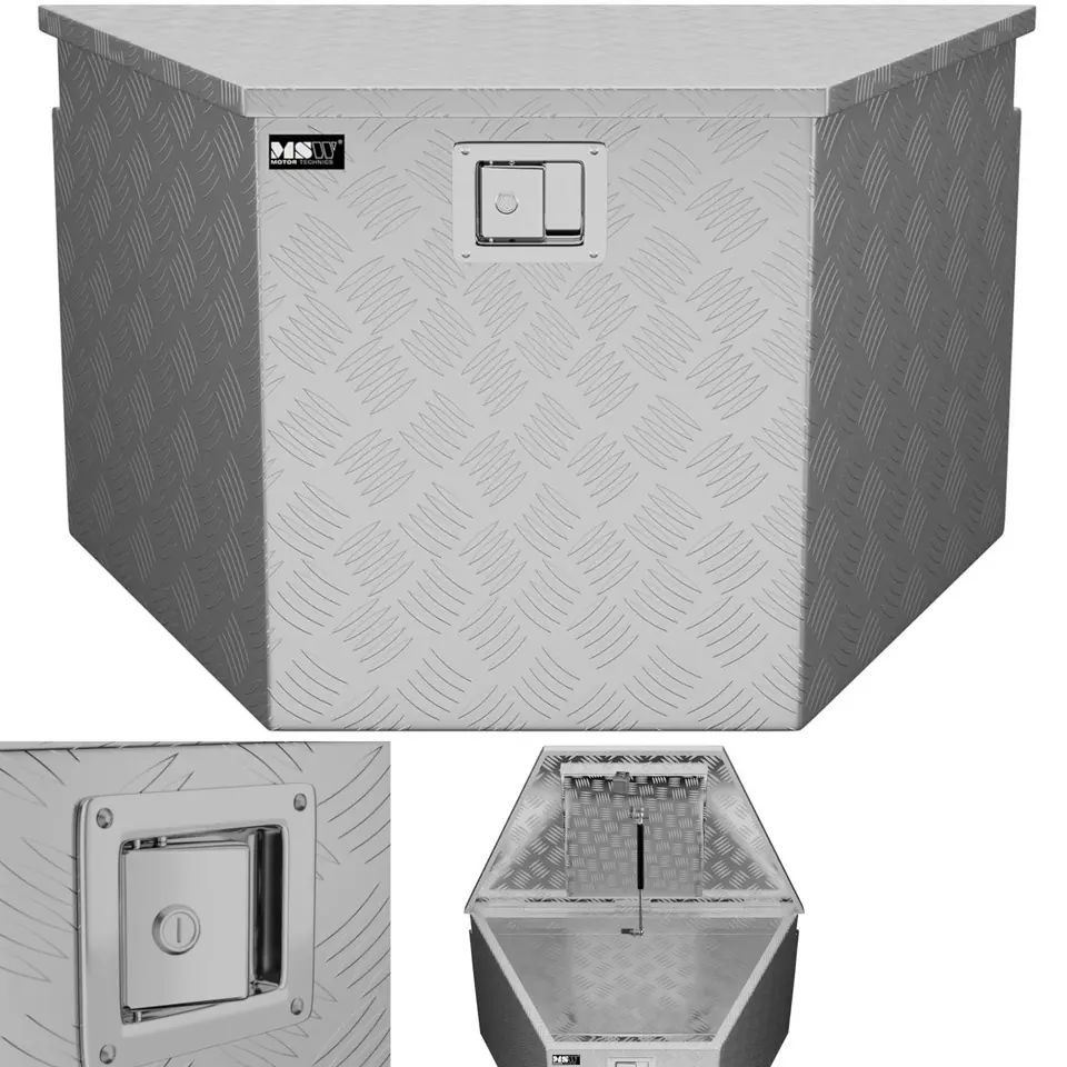Skrzynia narzędziowa transportowa aluminiowa zamykana na klucz 150 l 81.5 x 47.5 x 46 cm w sklepie Wasserman.eu