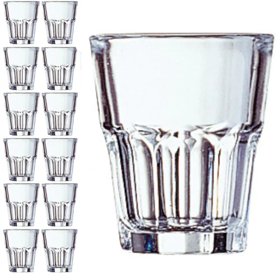 ⁨Vodka glass shot Arcoroc GRANITY 45 ml set of 12 pcs. - Hendi 4755⁩ at Wasserman.eu