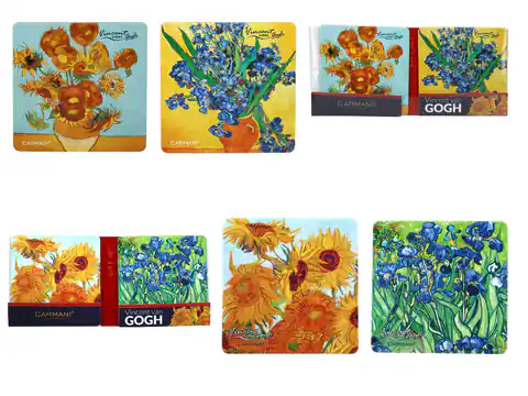⁨Kpl. 2 podkładek korkowych - V. van Gogh, mix (CARMANI)⁩ w sklepie Wasserman.eu