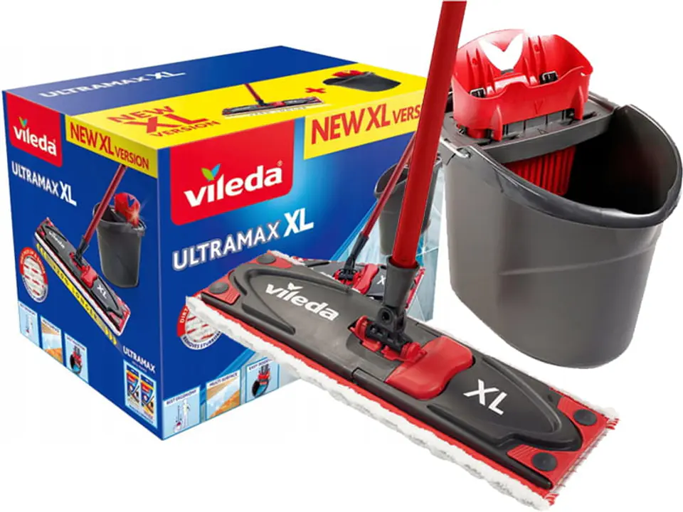 ⁨Mop płaski Vileda ver. XL 42cm Zestaw Box 160932⁩ w sklepie Wasserman.eu