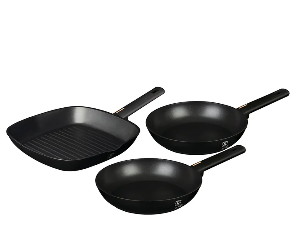 ⁨SET OF TITANIUM PANS BERLINGER HAUS BH-7096 MONACO⁩ at Wasserman.eu