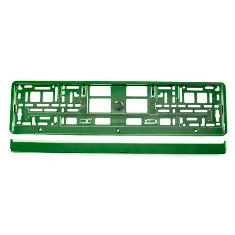 ⁨Ramka tablicy rejestracyjnej metalizowana zielona amio-71457/01170z⁩ w sklepie Wasserman.eu