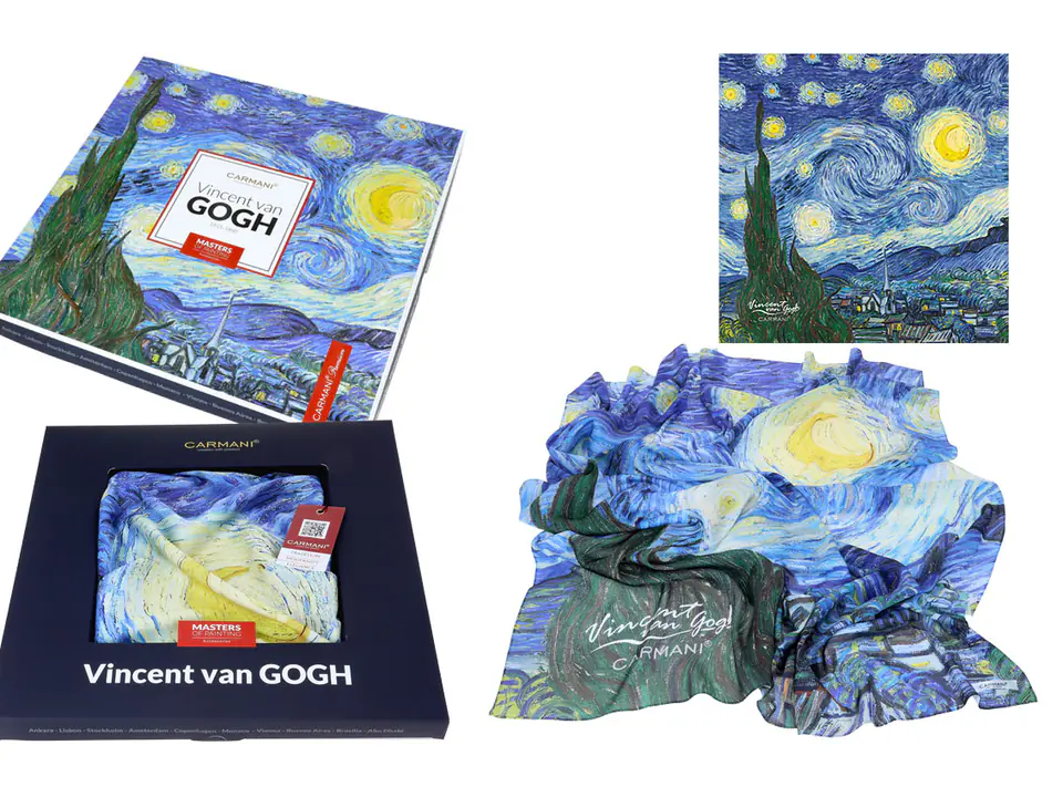 ⁨Scarf - V. van Gogh, Starry Night (CARMANI)⁩ at Wasserman.eu