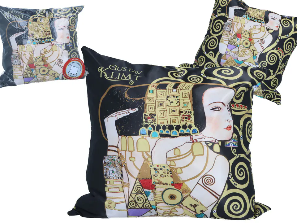 ⁨Pillow with filling/zipper - G. Klimt, Waiting, Tree of Life (CARMANI)⁩ at Wasserman.eu