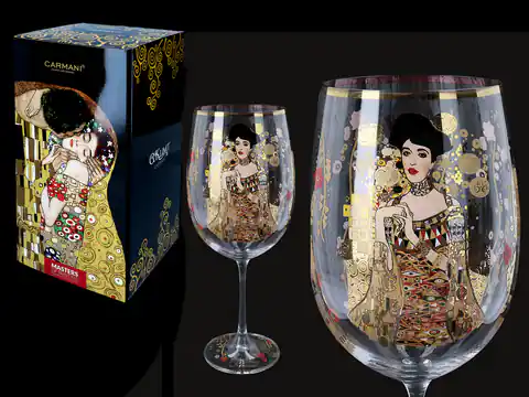 ⁨Wine glass - G. Klimt. Adela (CARMANI)⁩ at Wasserman.eu