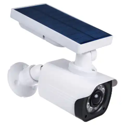 ⁨Solar-Dummy-Kamera, blinkende LED, Bewegungssensor, LED-Beleuchtung, kostenloser Aufsticker, SOL1800S⁩ im Wasserman.eu