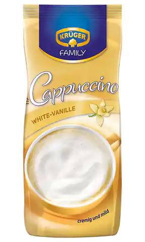 ⁨Kruger Cappuccino White-Vanilia 500 g⁩ w sklepie Wasserman.eu