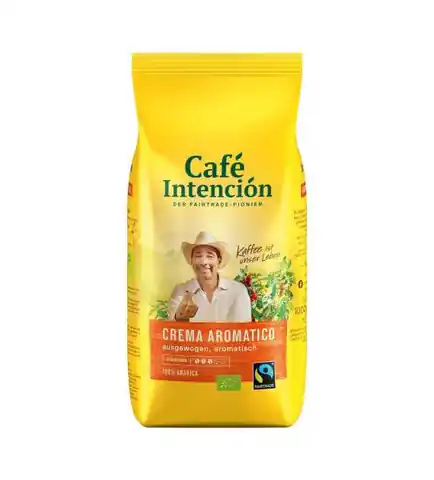 ⁨Cafe Intencion Ecologico Caffe Crema Kawa Ziarnista 1 kg⁩ w sklepie Wasserman.eu