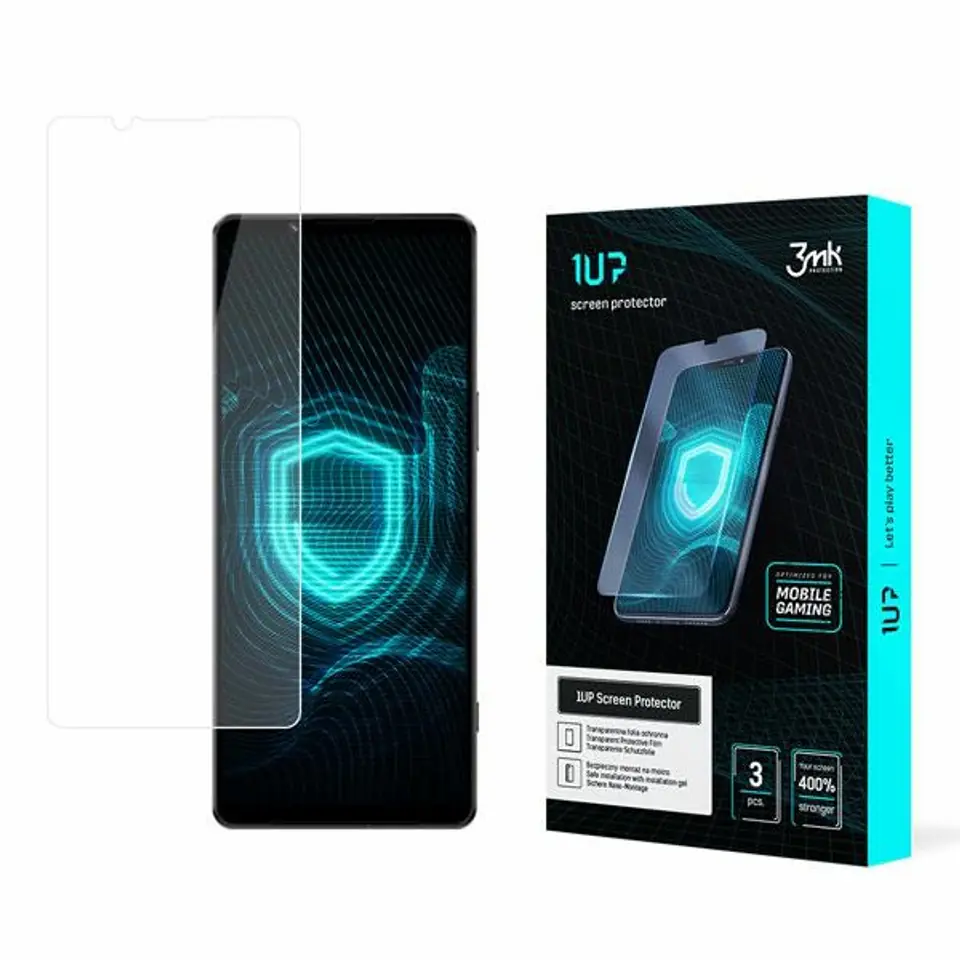 ⁨3MK Film 1UP Sony Xperia 1 IV Gaming Film 3pcs⁩ at Wasserman.eu