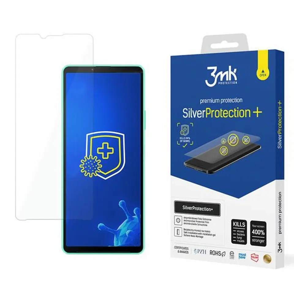 ⁨3MK Silver Protect+ Sony Xperia 10 IV Wet Antimicrobial Film⁩ at Wasserman.eu