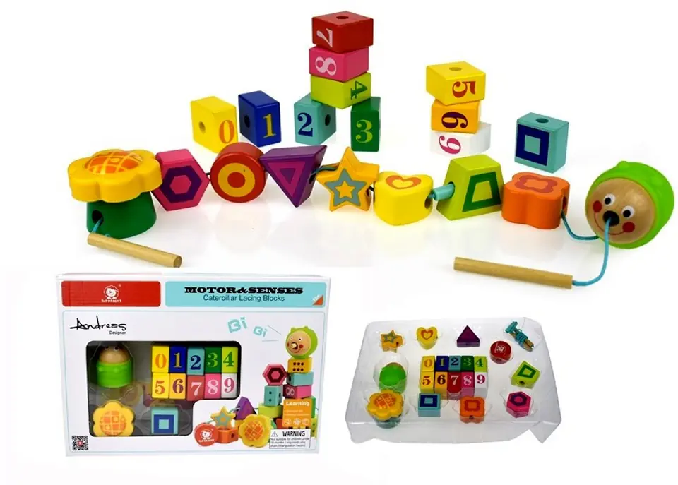 Beads with caterpillar Top Bright at Wasserman.eu