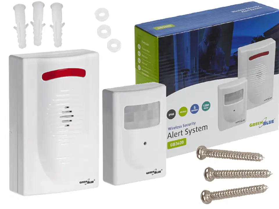 ⁨Wireless alarm range 120 meters GB3400⁩ at Wasserman.eu