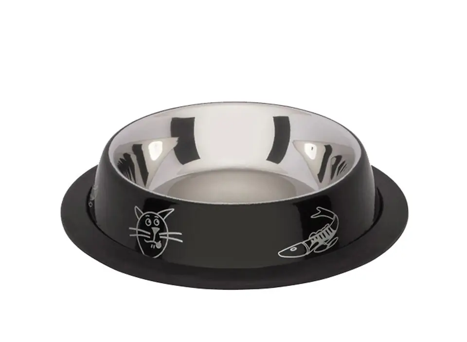 ⁨BARRY KING Bowl on rubber, colour print, black 0,25l [BK-18270]⁩ at Wasserman.eu